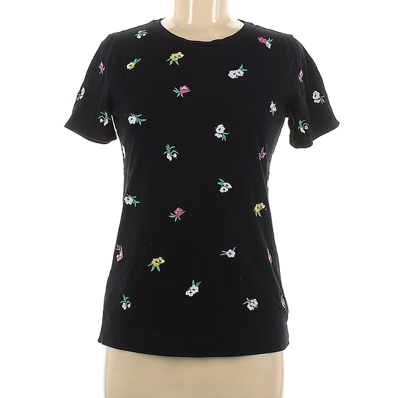 Ann Taylor Floral Embroidered Tee - Picture 2 of 3